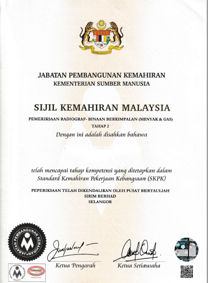 RadSentric Sdn Bhd Radiation Safety & NDT Training